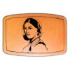 Faux Leather Engravable Patch - Curved Rectangle Thumbnail