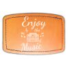 Faux Leather Engravable Patch - Curved Rectangle Thumbnail