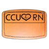 Faux Leather Engravable Patch - Curved Rectangle Thumbnail