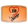 Faux Leather Engravable Patch - Curved Rectangle Thumbnail