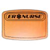 Faux Leather Engravable Patch - Curved Rectangle Thumbnail