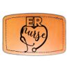 Faux Leather Engravable Patch - Curved Rectangle Thumbnail