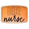 Faux Leather Engravable Patch - Curved Rectangle Thumbnail