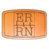 Faux Leather Engravable Patch - Curved Rectangle Thumbnail