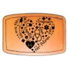 Faux Leather Engravable Patch - Curved Rectangle Thumbnail