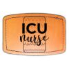 Faux Leather Engravable Patch - Curved Rectangle Thumbnail