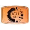 Faux Leather Engravable Patch - Curved Rectangle Thumbnail