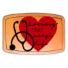 Faux Leather Engravable Patch - Curved Rectangle Thumbnail