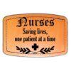 Faux Leather Engravable Patch - Curved Rectangle Thumbnail
