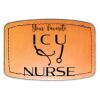 Faux Leather Engravable Patch - Curved Rectangle Thumbnail