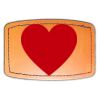 Faux Leather Engravable Patch - Curved Rectangle Thumbnail