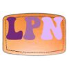 Faux Leather Engravable Patch - Curved Rectangle Thumbnail