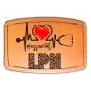 Faux Leather Engravable Patch - Curved Rectangle Thumbnail
