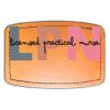Faux Leather Engravable Patch - Curved Rectangle Thumbnail
