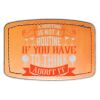 Faux Leather Engravable Patch - Curved Rectangle Thumbnail