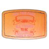 Faux Leather Engravable Patch - Curved Rectangle Thumbnail