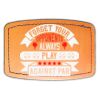 Faux Leather Engravable Patch - Curved Rectangle Thumbnail