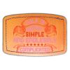 Faux Leather Engravable Patch - Curved Rectangle Thumbnail