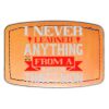 Faux Leather Engravable Patch - Curved Rectangle Thumbnail