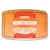 Faux Leather Engravable Patch - Curved Rectangle Thumbnail