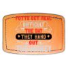 Faux Leather Engravable Patch - Curved Rectangle Thumbnail