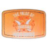 Faux Leather Engravable Patch - Curved Rectangle Thumbnail