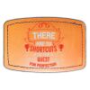 Faux Leather Engravable Patch - Curved Rectangle Thumbnail