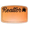 Faux Leather Engravable Patch - Curved Rectangle Thumbnail
