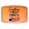 Faux Leather Engravable Patch - Curved Rectangle Thumbnail
