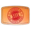 Faux Leather Engravable Patch - Curved Rectangle Thumbnail