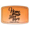 Faux Leather Engravable Patch - Curved Rectangle Thumbnail