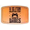 Faux Leather Engravable Patch - Curved Rectangle Thumbnail