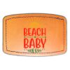 Faux Leather Engravable Patch - Curved Rectangle Thumbnail