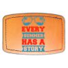 Faux Leather Engravable Patch - Curved Rectangle Thumbnail