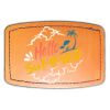 Faux Leather Engravable Patch - Curved Rectangle Thumbnail