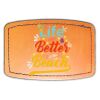 Faux Leather Engravable Patch - Curved Rectangle Thumbnail