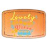 Faux Leather Engravable Patch - Curved Rectangle Thumbnail