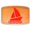 Faux Leather Engravable Patch - Curved Rectangle Thumbnail