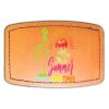 Faux Leather Engravable Patch - Curved Rectangle Thumbnail
