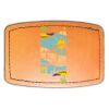 Faux Leather Engravable Patch - Curved Rectangle Thumbnail