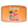 Faux Leather Engravable Patch - Curved Rectangle Thumbnail