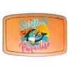 Faux Leather Engravable Patch - Curved Rectangle Thumbnail