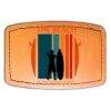 Faux Leather Engravable Patch - Curved Rectangle Thumbnail