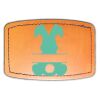 Faux Leather Engravable Patch - Curved Rectangle Thumbnail