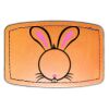 Faux Leather Engravable Patch - Curved Rectangle Thumbnail