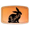 Faux Leather Engravable Patch - Curved Rectangle Thumbnail