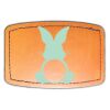 Faux Leather Engravable Patch - Curved Rectangle Thumbnail