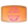 Faux Leather Engravable Patch - Curved Rectangle Thumbnail