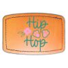 Faux Leather Engravable Patch - Curved Rectangle Thumbnail