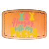 Faux Leather Engravable Patch - Curved Rectangle Thumbnail